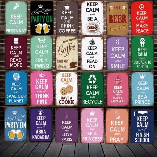 [ WellCraft ] Party On Read More Make Peace Wall Tin Signs Posters Vintage Painting Custom Decor LT-2035