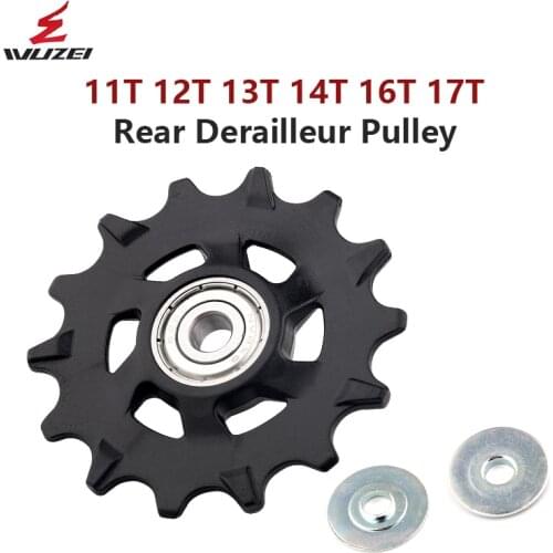 WUZEI Bicycle Pulley 11T 12T 13T 14T 16T 17T Rear Derailleur Pulley Road Bike Jockey 7-12 Speed Guide Wheel for Shimano SRAM