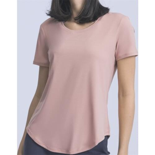 Nepoagym RAINBOW Loose Fit Women Workout Shirts Brushed Yoga Tops Round Neck T-Shirts Running Fitness Sports Short Sleeve Tee