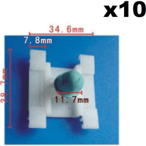 10 Pcs Door Moulding Clips Fasteners 1H0853585 For Audi A3 And FORVW Cabrio Golf & FORJetta 1H085358