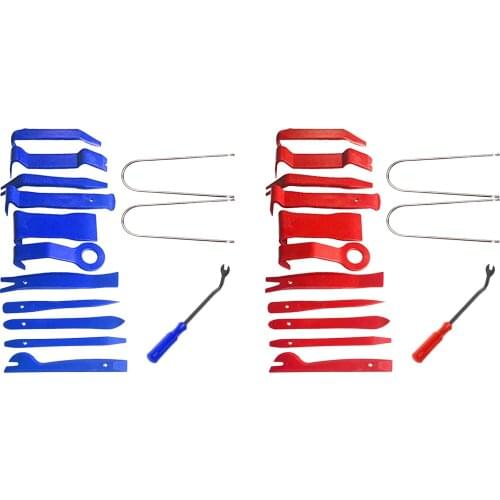 14-Pack Different Types Car Trim Removal Tool Kit Set Non Marring and No Scratch for Window Molding Dashboards Stereo Systems