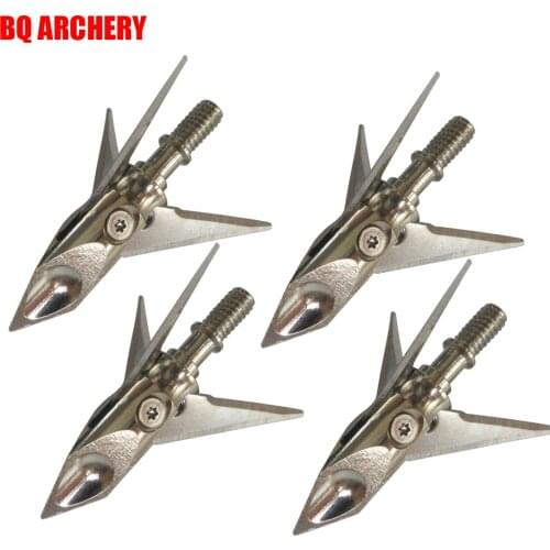 3/6pcs 100Grain Arrowhead Tip Point Broadhead Arrow Compound Bow Hunting Beast Arrow Head 3 Blades