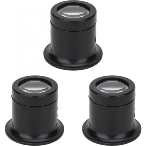 3Pcs/set 10X New Anti-Dazzling Watch Repair Magnifier Repairing Loupe Lens Jewelry Watch Maintenance Magnifying Glasses Tool