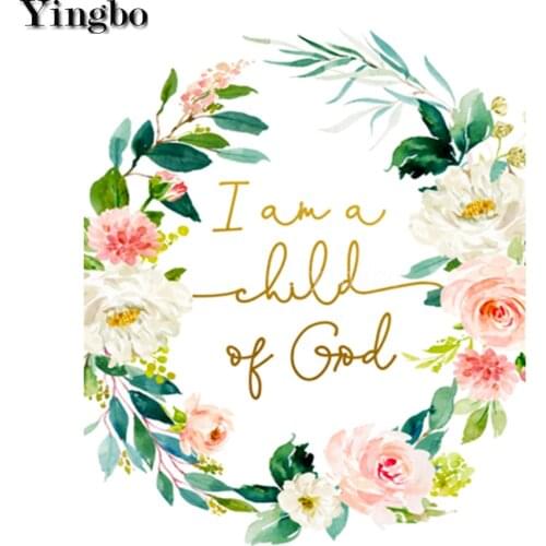 Full Square Drill 5D DIY Diamond Painting Bible Poetry Christian Flower Wall Art Diamond Embroidery Of Rhinestones Mosaic Decor