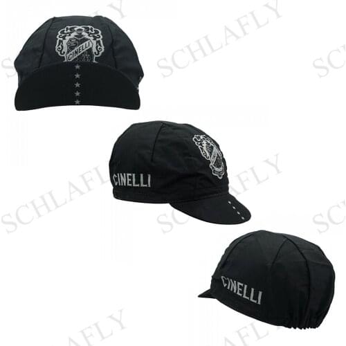 BLACK Cycling Caps Retro Classical Cycling Caps Cycling Hat New Cycling Caps Schlafly