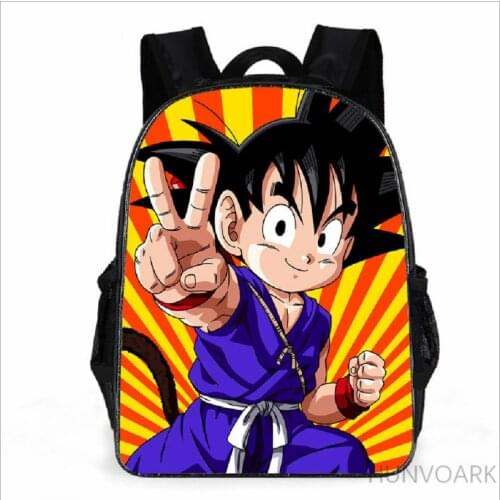 11/13/16 inch GOKU 3D Print Children Backpacks Girl Boys Backpack Childrens School Bags Cartoon Kindergarten Rucksack