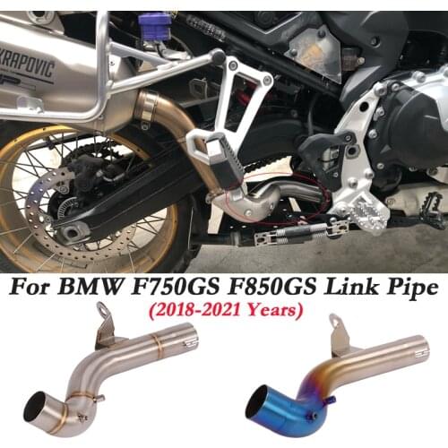 For BMW F750GS F850GS ADV F850 2018 - 2020 2021 Motorcycle Exhaust Escape Link Pipe Catalyst Delete Eliminator Enhanced Slip-on