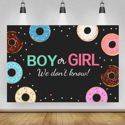 Baby Shower Newborn Backdrops Photopone Sweet World Candy Donut Shop Lollipop Customized Photography Backdrops