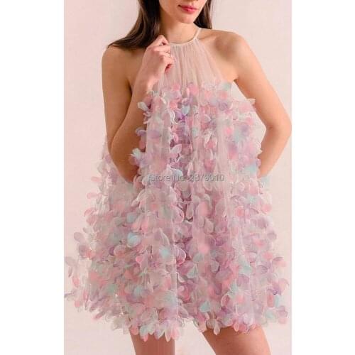 Glamorous Homecoming Dress Halter Short-Length Tulle Cocktail Dress Mini Prom Dress Коктейльный костюм Vestido de festa Dubai