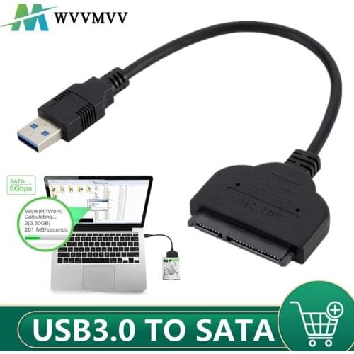 SATA Cable To USB 3.0 Support 2.5Inch External SSD HDD Adapter Hard Drive Portable Data for Laptops Desktop Computer Components