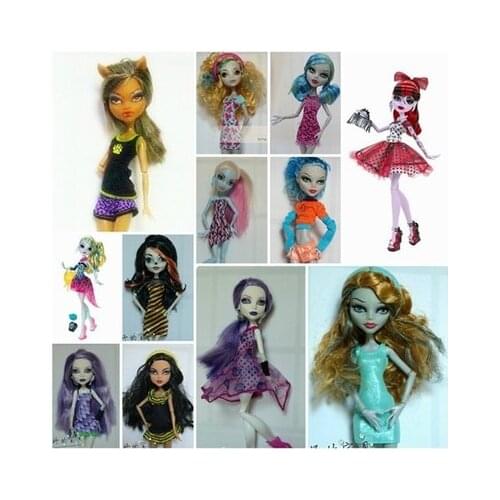 Quality Monstering High Doll Dressing Soft Casual Wear Handmade Clothes Outfit Doll Clothing Set Girl Playing House Toys