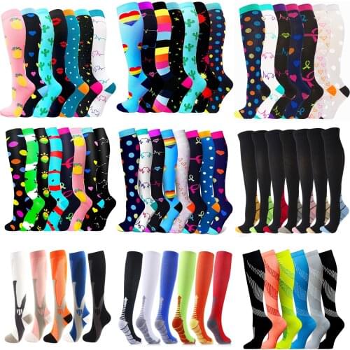 Compression Socks Men Women For Medical Edema Diabetes Varicose Veins Soccer Football Stockings Sport Socks Best Graduated Nurse