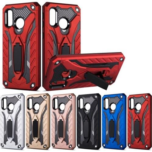 Military Grade Shockproof Case for Samsung A40 with Build-in Kickstand Silicone Protective Case