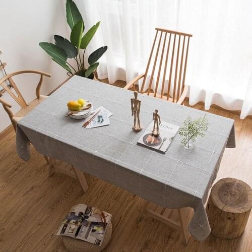 Table Cloths for Rectangular Table Linen Tablecloth with Embroidery Wedding Table Decoration Household Items Kitchen Ornaments