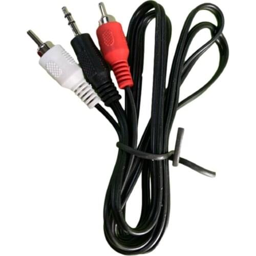 3.5mm Plug Male Stereo to 2 RCA Stereo Conversion Cable Audio Line Jac Male Music Adapter AUX Line for Phones TV Sound Speakers
