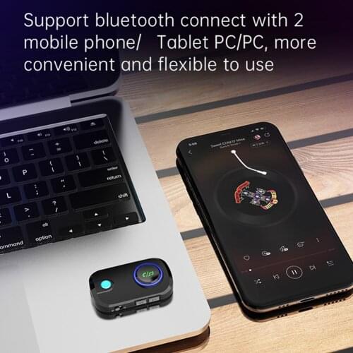 T3 Audio Receiver Transmitter 3.5mm AUX 2 in 1 Wireless Music Adapter Easily Installation Personal Car Element