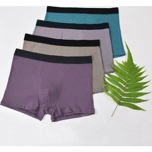 Mens Underwear Boxers Trunk Coton Innerwear Underwears Underware lighter Underpants Male Pure Men Panties Cotton Solid Shorts
