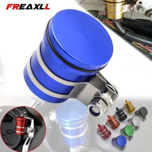 Universal Billet Rear Brake Front Clutch Tank Motorcycle Fluid Reservoir Oil Cup Fo Kawasaki Z1000 Z800 Z750 EX-300 z750 z900 R6