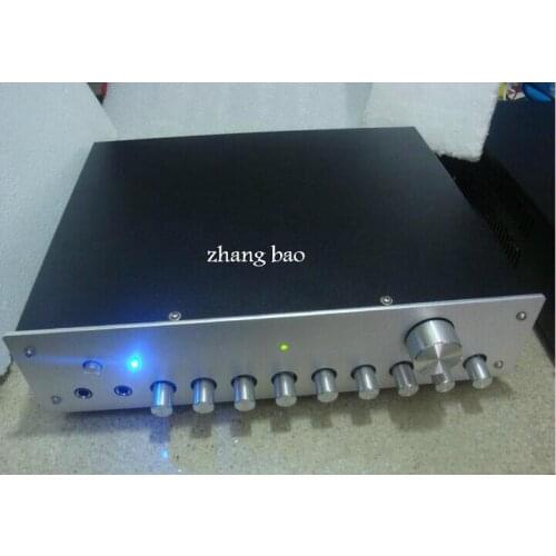 HIFI power amplifier fever LM4610+65831+C5200/A1943 karaoke reverberation combined power amplifier