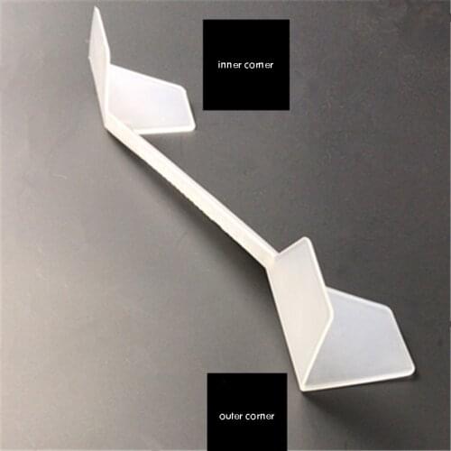 Plastic External Internal Corner Trowel Inside Outside Angled Corner Trowel Drywall Paint Scraper Concrete Putty Knife