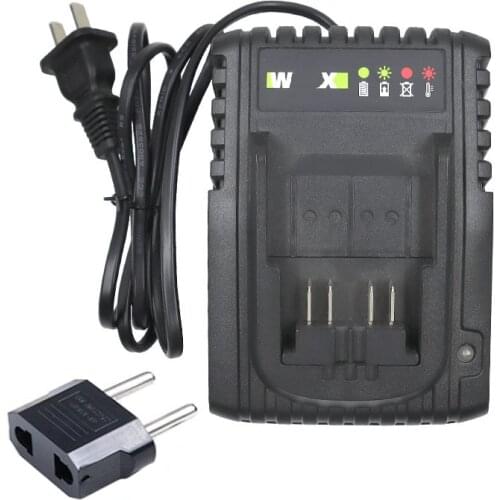 WA3921 Li-ion Battery Charger For Worx 18V 20V WA3593 WA3595 WA3596 WA3016 WA3401 Lithium Battery WA3922 WA3924 WA3927 WU279