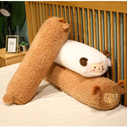 120cm Kawaii Sheep Plush Toy Japanese Alpaca Soft Stuffed Cute Sheep Llama Animal Dolls Sleep Pillow Home Bed Decor Cushion Gift