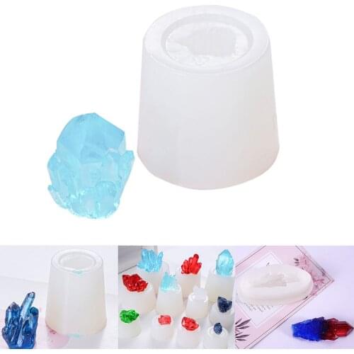 15 Styles Silicone Crystal Cluster Molds Resin Jewelry UV Epoxy Resin Irregular Stone Shape Molds For Jewelry Making DIY Crafts