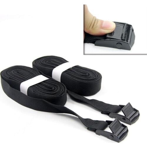 2pcs Car Roof Box Luggage Racks Lashing Strap Car Luggage Rack Webbing Polyester Strapping Car Off-road Vehicle Straps