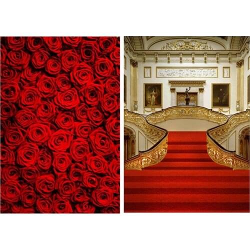 2 Pcs Studio Photography Photo Backdrop Background Wedding Party Decor, 5X7Ft & 3X5Ft