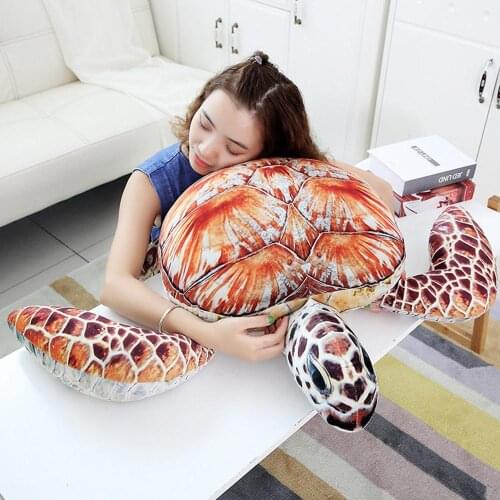 Kawaii peluche simulation turtle animal plush baby toys juguetes cotton filled family decoration sofa pillow cushion home decor