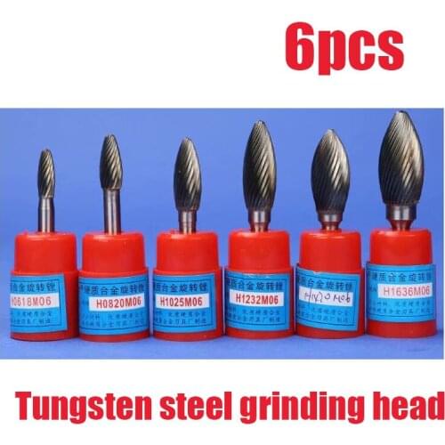 6pcs Tungsten Steel Grinding Head Dremel Accessories, Carbide Rotary Tool CNC Dremel Engraving