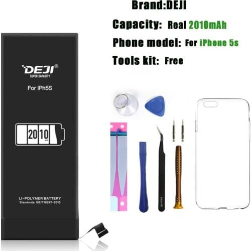 DEJI for iphone 5s battery 6 6s se replace for i7 battery High Capacity Internal Batteries Original Lithium battery Tools Kit