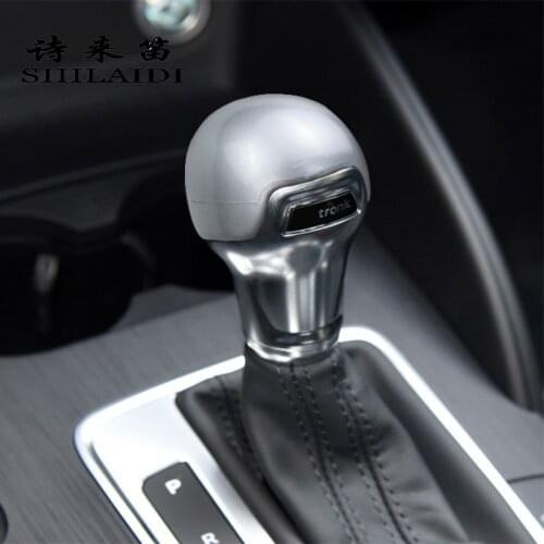 Car Styling Gearshift Handle Frame Cover Stickers For Audi A3 8V S3 Gear Shift Knob Head Decal Protector interior Accessories