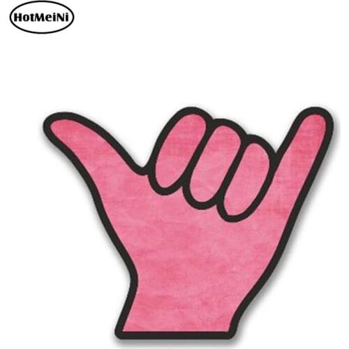 HotMeiNi 13cm x 11cm Car Styling Aufkleber Shaka Surfer Hand Sticker Stickerbomb Auto Moto Tuning Decal Waterproof Car Sticker