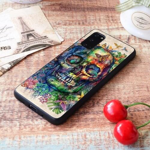 For Samsung Galaxy skull Soft TPU border Samsung Galaxy Case