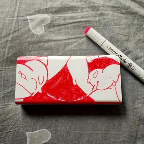 Car Styling Decals Keyboard Case Trunk Guitar Skateboard Window Sticker for Anime Girl Sweet kiss Otaku Hentai Manga gentleman