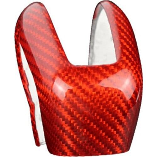 NEW-Carbon Fiber Sticker Car Gear Shift Knob Cover Interior Trim for Volvo XC60 XC90 S60 V60 Accessories