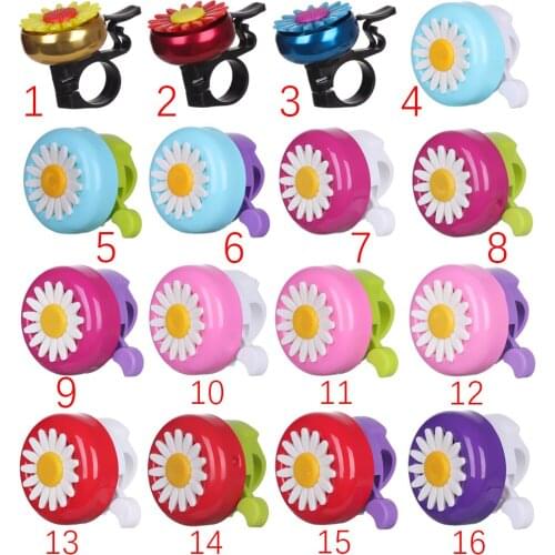 Multi-color Kids Funny Bicycle Bell Daisy Flower Horns Bike Children Girls Cycling Ring Alarm For Handlebars Alloy Plastics Hot