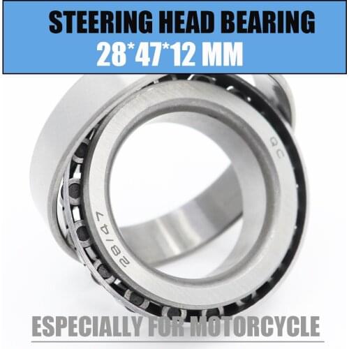 28x47x12 mm 1PC Steering Head Bearing 284712 Tapered Roller Motorcycle Bearings For Column