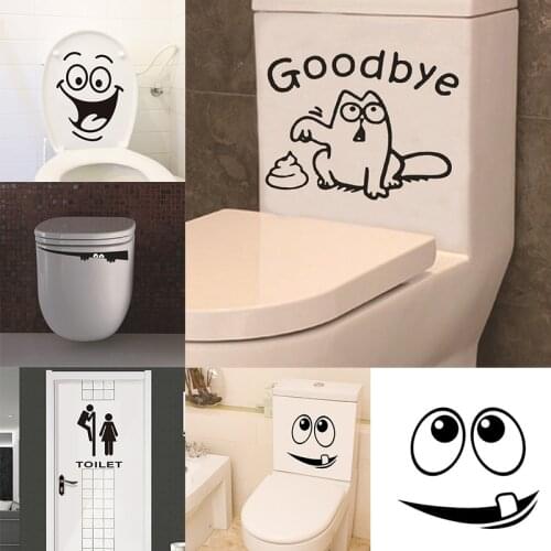 Removable Toilet Stickers Funny Explosion Pattern Waterproof Vinyl Mural Art Diy Wc Wall Decals Home Decoration Bathroom Decor