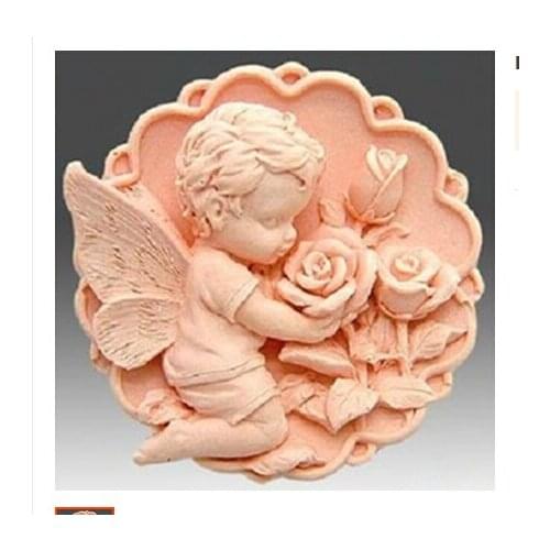 Angel baby silicon soap mold Cake decoration Cake mold manual soap fondant tools NO.SO-009