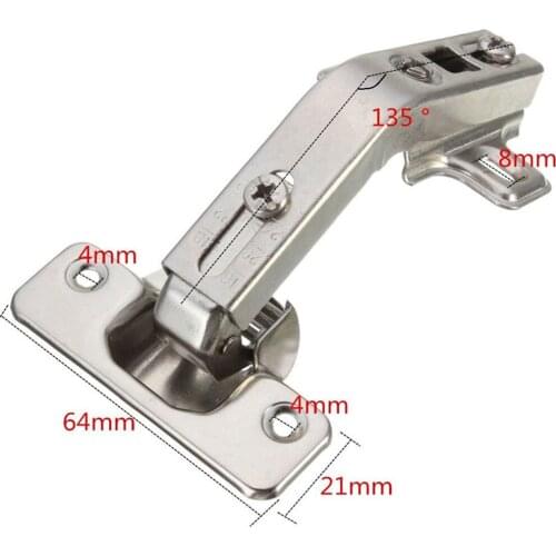 135 Degree Kitchen Bathroom Corner Folded Cabinet Door Hinges Cupboard Hinge 2 Holes For Home Tools