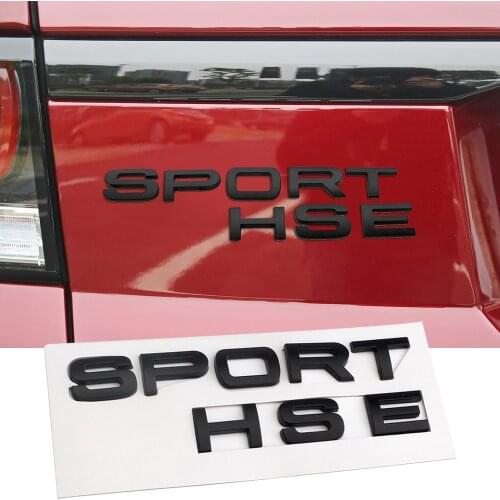 SPORT HSE Emblem Car Sticker For Land Rover Rover Range Evoque Velar Rear Tailgate ABS Logo Trim Decal Black Silver Accessories