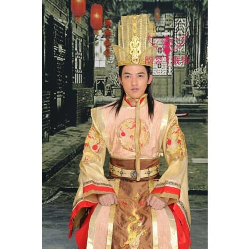 Ancient Chinese Photo House Use or Stage Performance Emperors Hat