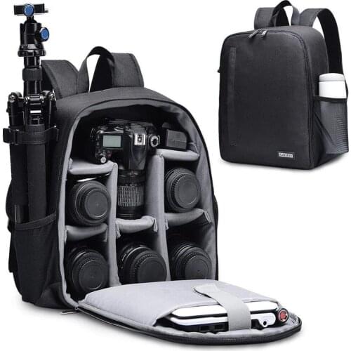DSLR Camera Bag Backpack for Mirrorless Cameras/Photographers, Camera Case Backpack for Nikon Canon Sony Lens Tripod Accessories