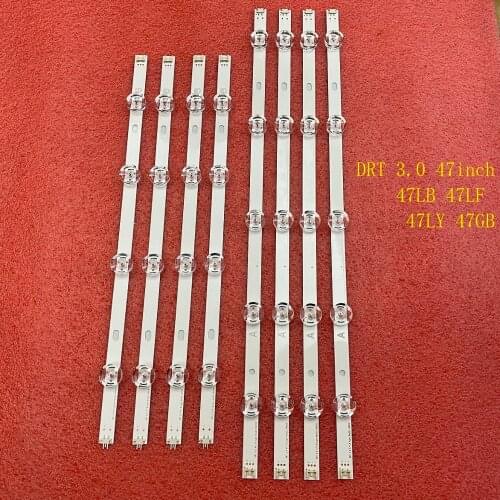 8 PCS/set LED backlight strip For LG innotek DRT 3.0 47 inch A B 6916L-1715A 1716A 47LB653V 47LB652V 47LB650V 47LB631V 47LB630V