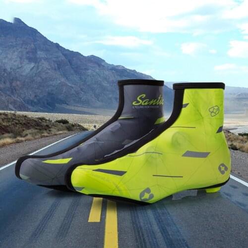 Santic Men Cycling Shoes Cover Windproof Reflective Shoes Protector Road MTB Cycling Bike Bicycle Overshoes EUR 39-42 W8C09082