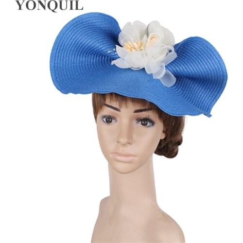Vintage Elegant Ladies Floral Wedding Fascinators Hats Accessories Women Party Tea Clips Royal Derby Fedora Headwear SYF452