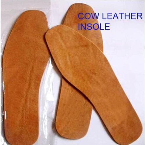 1 Pair Genuine Cow leather breathable soft anti-odor casual shoes mens insole sweat absorbent