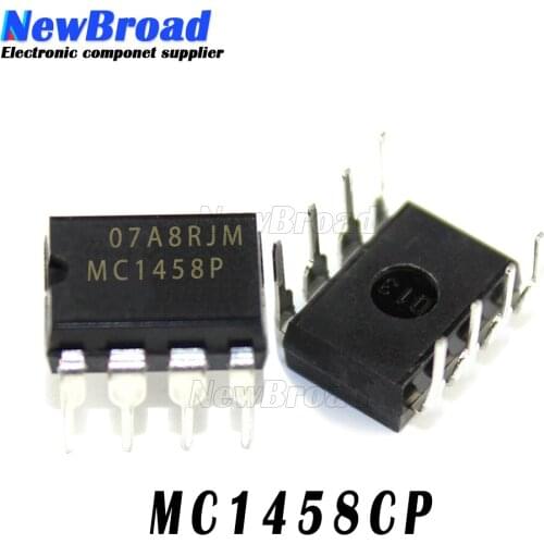 10pcs MC1458N DIP8 MC1458CP DIP MC1458 DIP-8 MC1458CP1